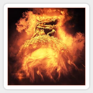 Fire Dragon Sticker